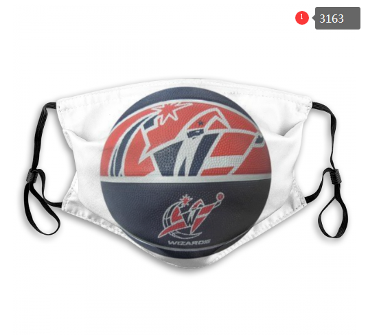 NBA Washington Wizards #1 Dust mask with filter->nba dust mask->Sports Accessory